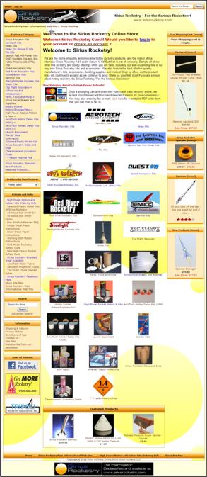 Enter The Sirius Rocketry Online Store Now!